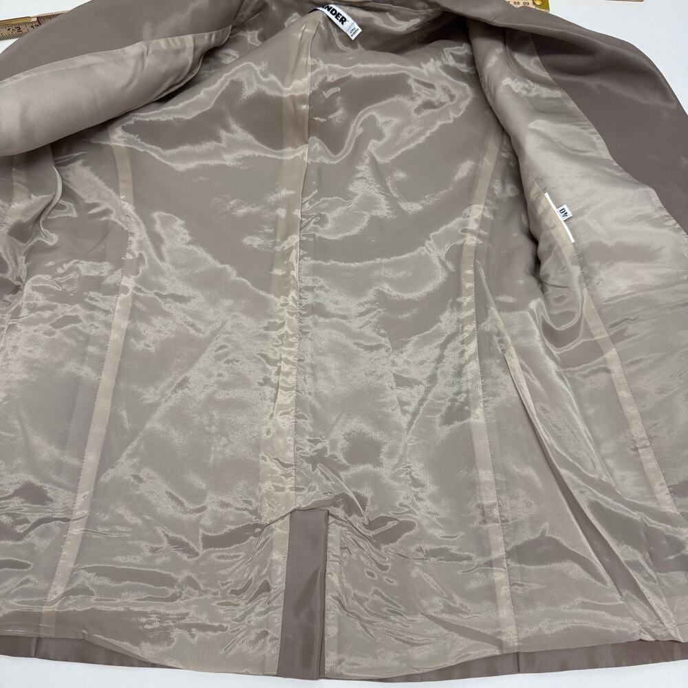Jil Sander Shiny Blazer Women 40 Quiet Luxury Capsule Italy Career Office Preppy - Picture 6 of 9
